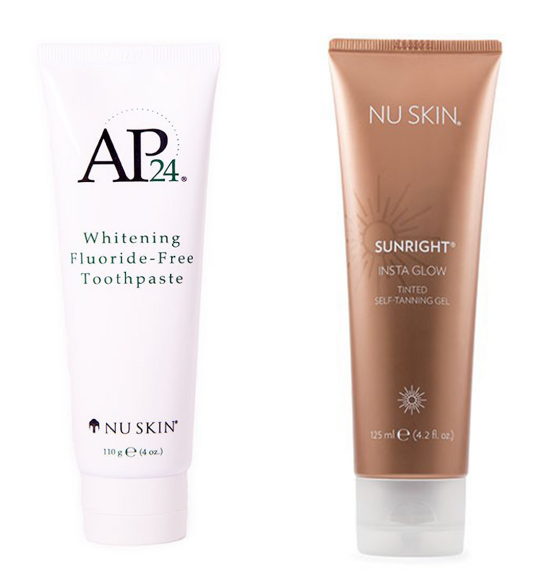 AP-24® Whitening Fluoride-Free Toothpaste + Sunright® Insta Glow